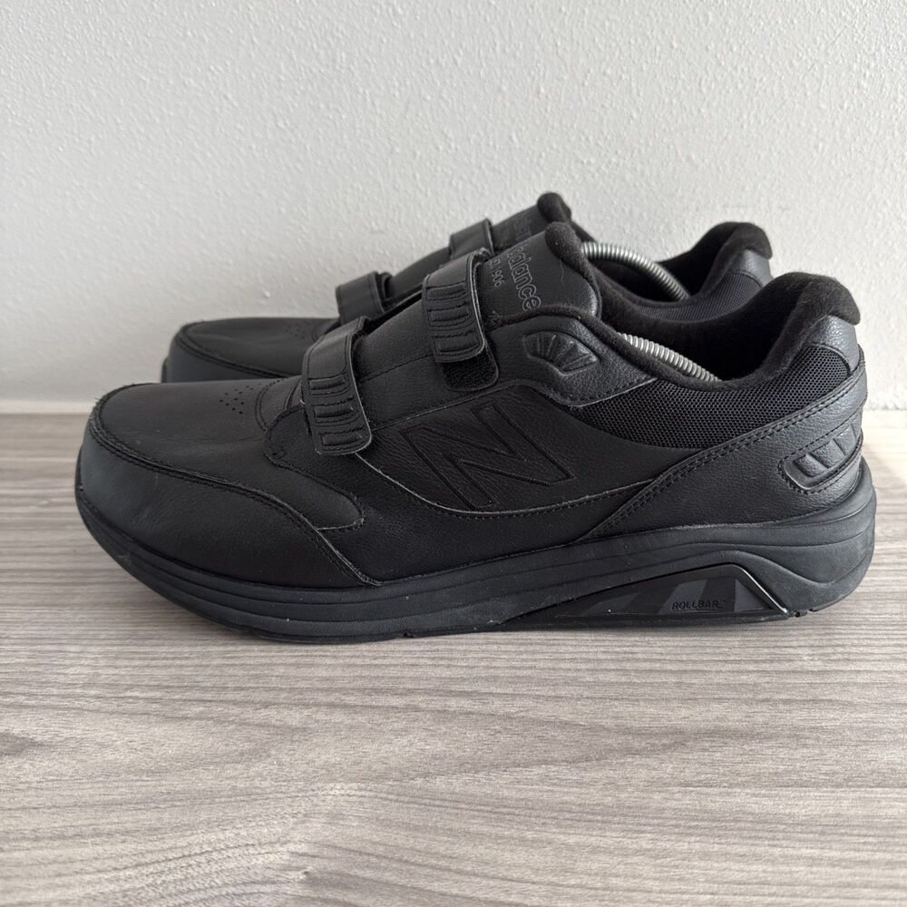 New Balance 928v3 Sneakers Men's Size 14 EE Black Leather Hook and Loop MW928HB3